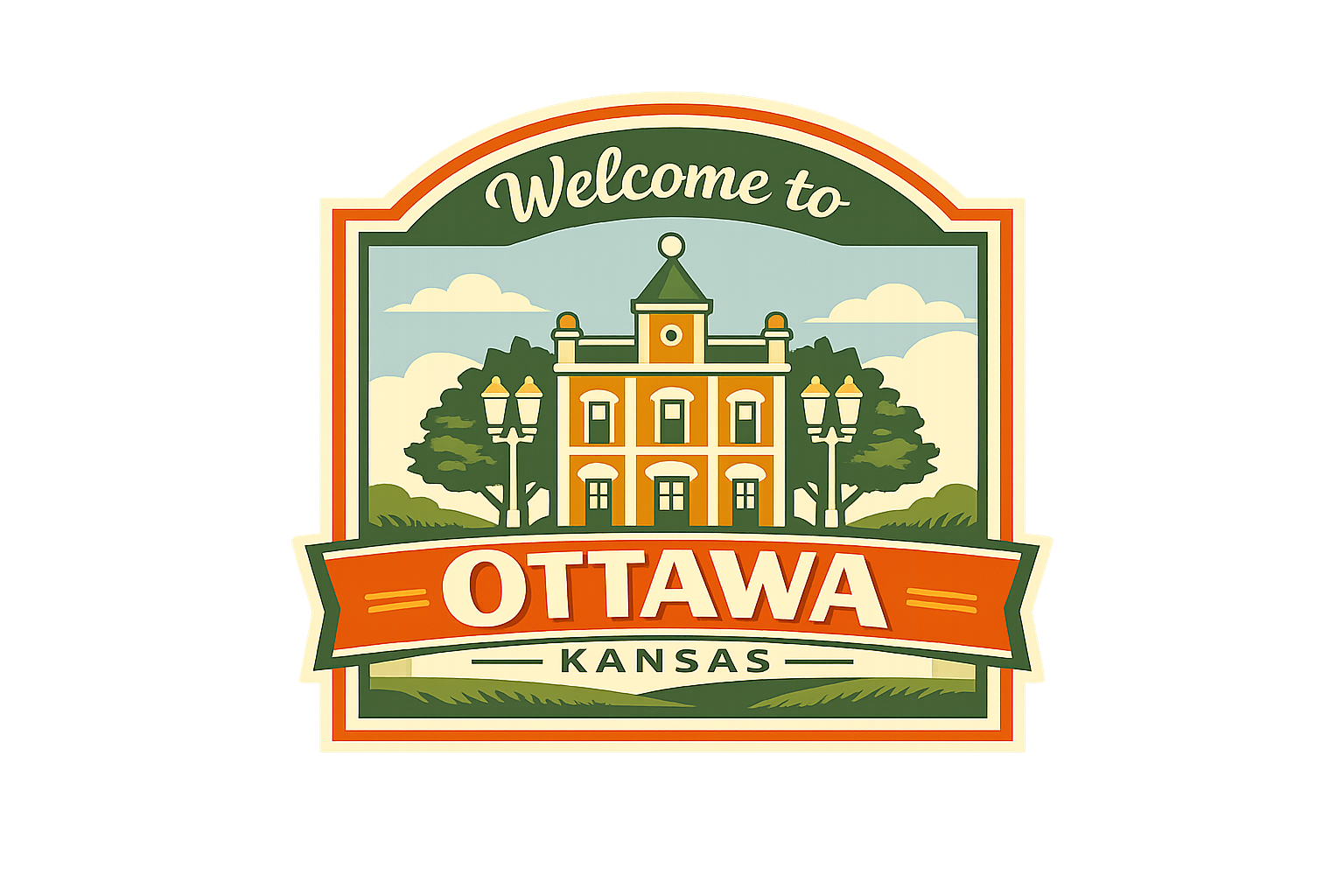 Welcome graphic for Ottawa, Kansas